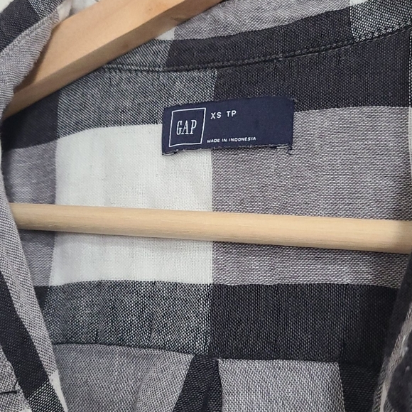 Lumberjack flannel tunic dress, black and white - Picture 5 of 6